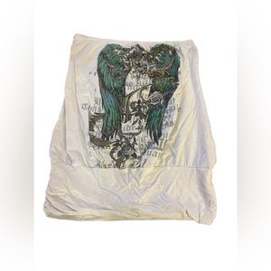 Bling bling strapless halter top